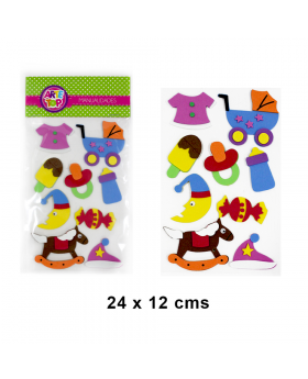 SET FIGURAS BEBE GOMA EVA/ 300