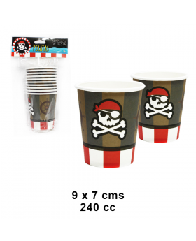 VASO x 10 DE PIRATA/120