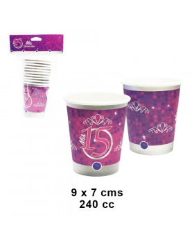 VASO x 10 DE15AÑOS/120