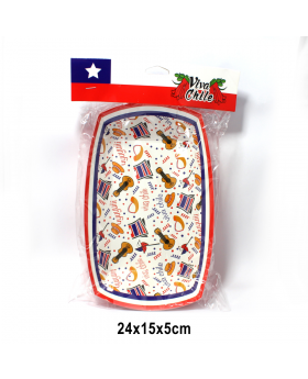 BANDEJA 18 VIVA CHILE /100