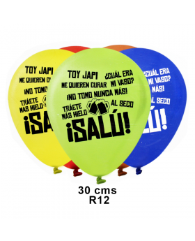 GLOBOS ESTAM. CARRETE R12 25UN/100