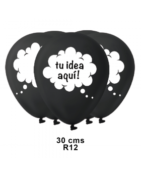 GLOBOS ESTAM. TU IDEA AQUI R12 25UN/100