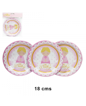PLATO CARTON X 10 MI BAUTIZO/ 100