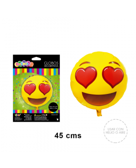 GLOBOS HELIO EMOTICON AMOR/240
