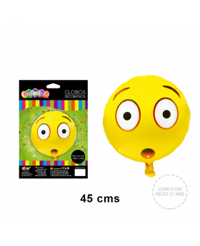 GLOBOS HELIO EMOTICON SORPRENDIDO/240