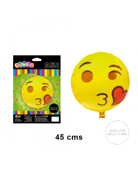 GLOBOS HELIO EMOTICON BESO/240