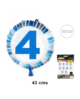 GLOBOS HELIO REDONDO N°4 /240