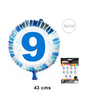 GLOBOS HELIO REDONDO N°9 /240