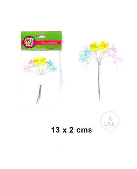 SET ESTRELLAS PLASTICO/300