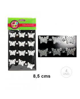 SET TIRA MARIPOSA SILVER/300