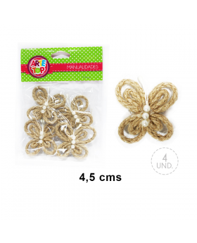 SET MARIPOSA PERLA JUTE/250