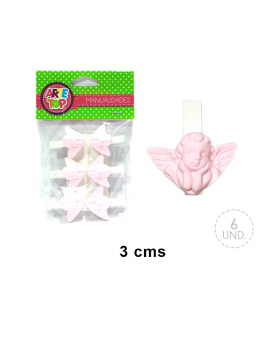 SET CLIP ANGEL ROSADO/300