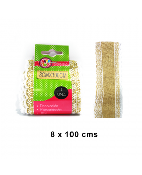 TIRA ENCAJE JUTE/500