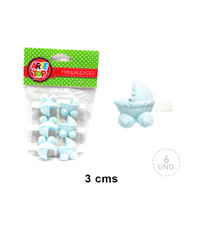 SET CLIP COCHE CELESTE/300