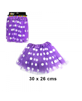 TUTU PUNTOS LILA/100