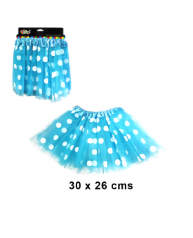 TUTU PUNTOS CELESTE/100