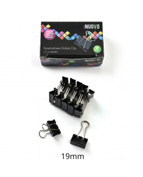 DOBLE CLIP 19MM SET12U /300