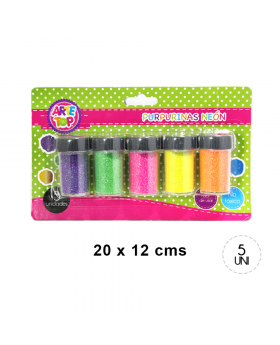 SET GLITTER NEON/144