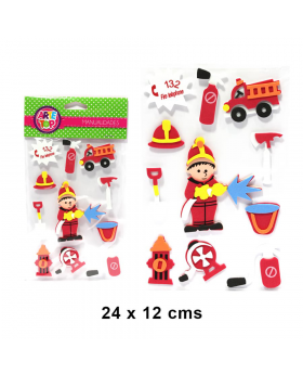 STICKER EVA BOMBERO/300