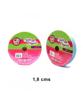 CINTA REGALO 1.8 CM CELESTE/300