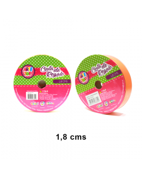 CINTA REGALO 1.8 CM NARANJO/300