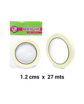 CINTA DE ENMASCARAR 1 ROLLO 12MMx27M /288