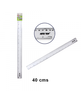 REGLA TRANSPARENTE 40CM/720