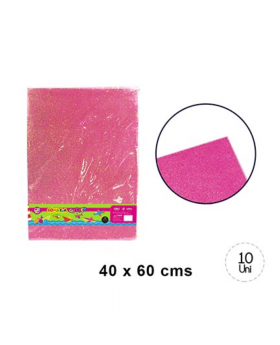 EVA GLITTER 40X60CM ROSADA/20