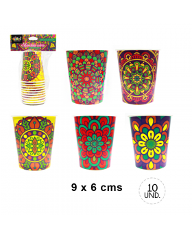 ST 10 VASO MANDALA COLORES/150