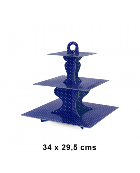 STAND CUPCAKE CUAD. AZUL/50