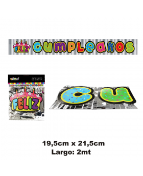 BANNER ALLOY FELIZ CUMPLEAÑOS 10UN/120