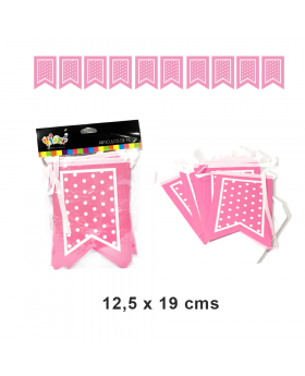 BANNER PUNTAS POLKA ROSADO/240