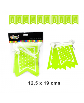 BANNER PUNTAS POLKA PISTACHO/240