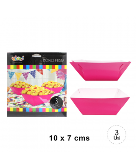 BOWL PAPEL FUCSIA SET3U /240