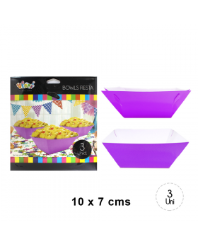 BOWL PAPEL LILA SET3U /240