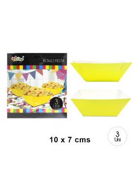 BOWL PAPEL AMARILLO SET3U /240