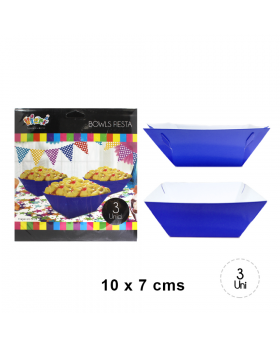 BOWL PAPEL AZUL SET3U /240