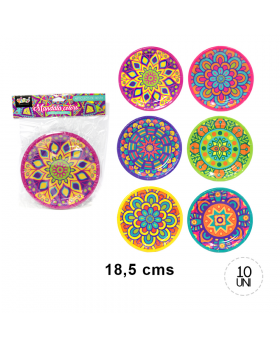 PLATO MANDALA COLORES SET10U /120