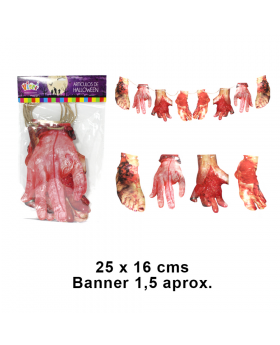 BANNER EXTREMIDADES HALLOWEEN X 12/144