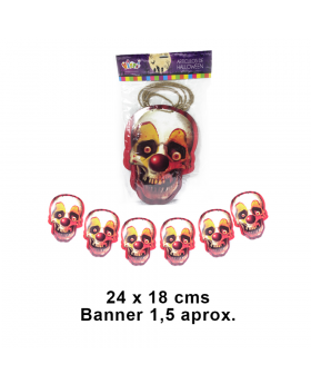 BANNER PAYASO HALLOWEEN X 12/144