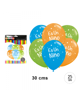 GLOBOS ESTAM. ES UN NIÑO 2 R12 25UN/100