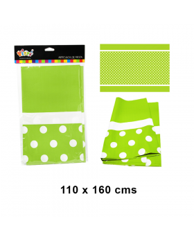 MANTEL POLKA VERDE PISTACHO 160X110CM /100