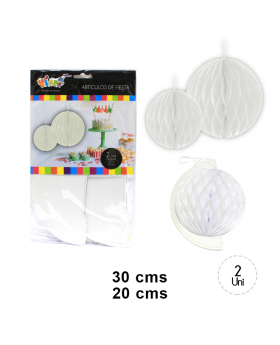 ST ESFERAS PAPEL DECO BLANCO/120