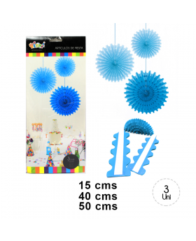 ST ABANICO DECO CELESTE/120