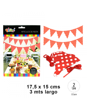 ST BANNER POLKA ROJO/120