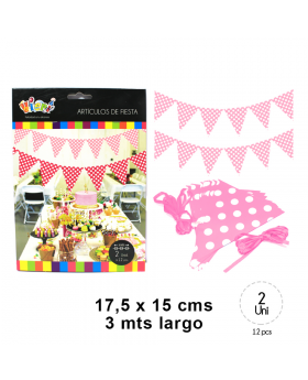 ST BANNER POLKA FUXIA-ROSADO/120