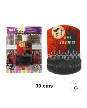 CENTRO MESA CASA EMBRUJADA HALLOWEEN X 12/240