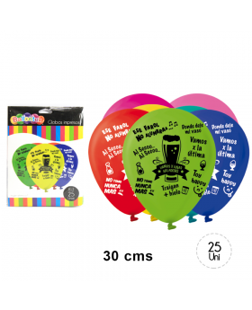 GLOBOS ESTAM. NO TOMO NUNCA MAS R12 25UN/100