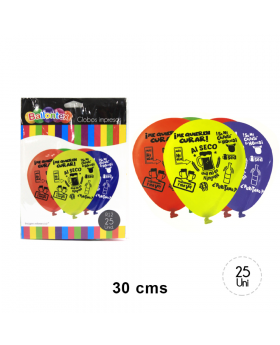 GLOBOS ESTAM. ME QUIEREN CURAR R12 25UN/100