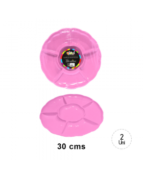 BANDEJA PLASTICO X 2PCS ROSADO